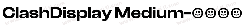 ClashDisplay Medium字体转换